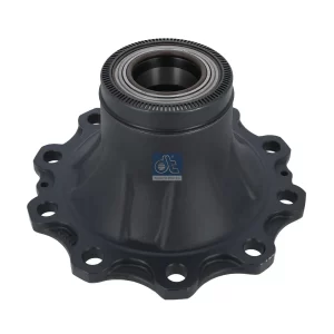 Wheel hub, with bearing, for drum brake