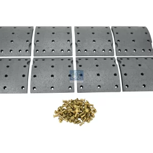Drum brake lining kit, axle kit