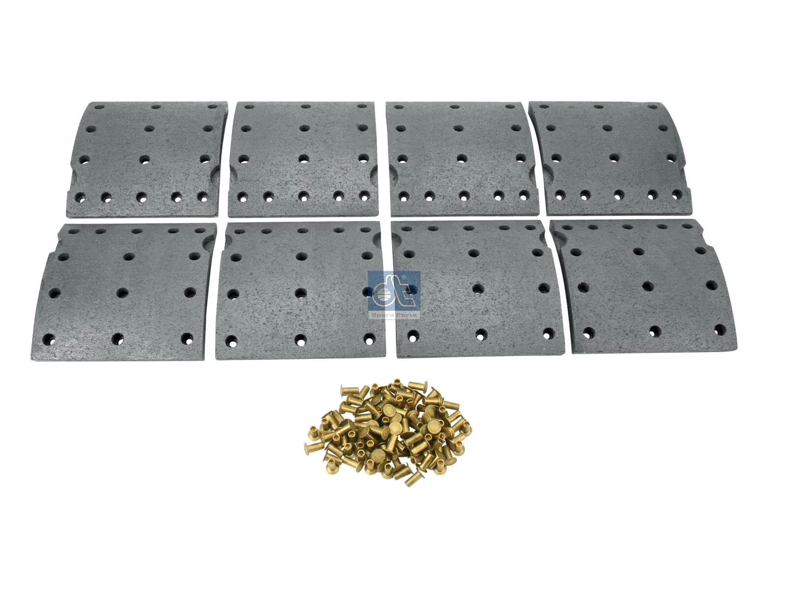 Drum brake lining kit, axle kit