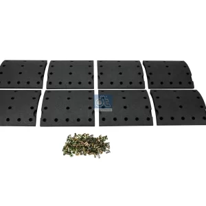 Drum brake lining kit, axle kit