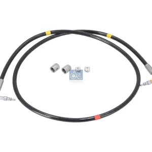 Hose line, cabin tilt