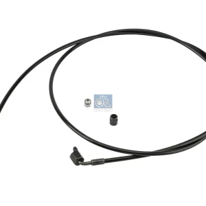Hose line, cabin tilt